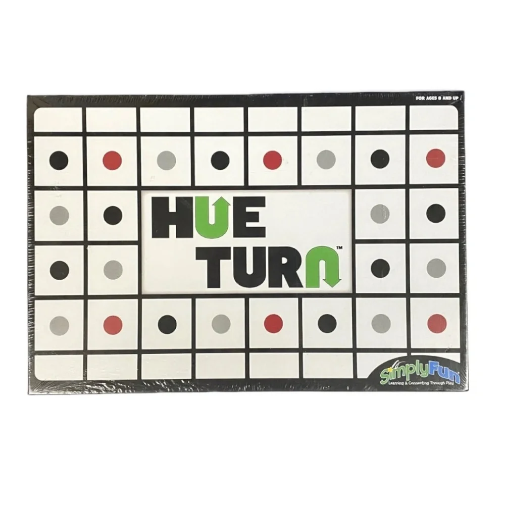 SimplyFun Board Game Hue Turn Educational Shapes Designs Recognition Strategy